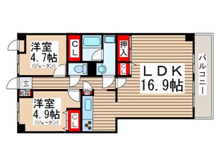 ﾗｲｵﾝｽﾞﾏﾝｼｮﾝ船橋第６　３０５の物件間取画像